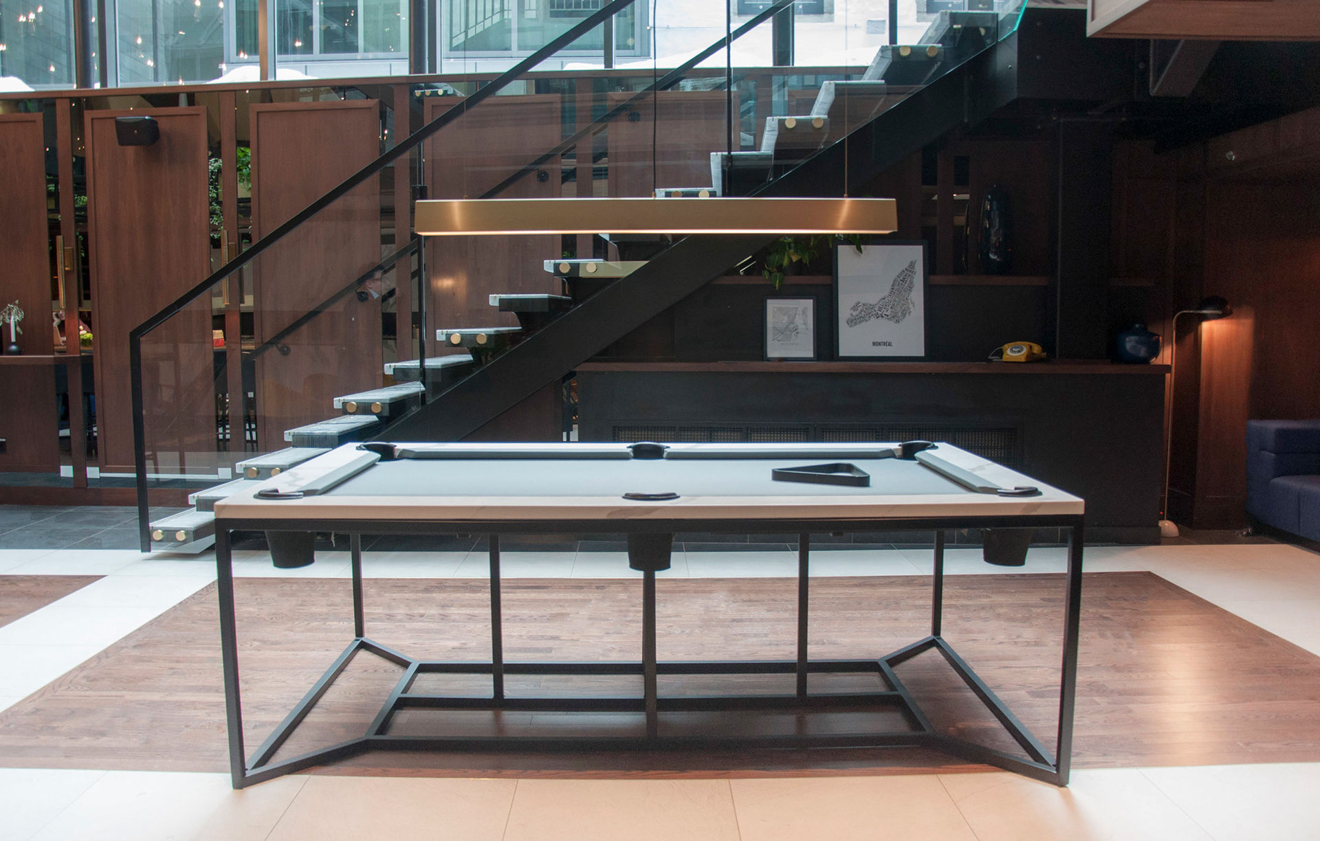 Biljardbord i marmor