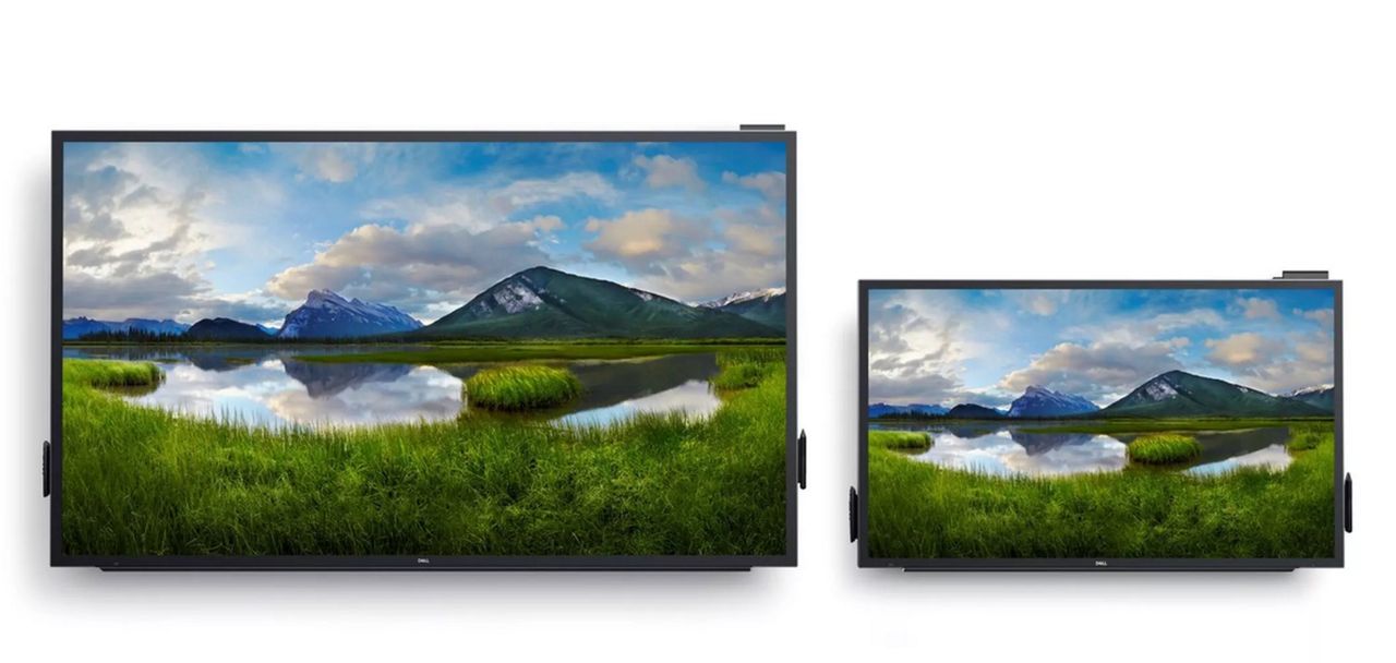 Dell visar upp massiva monitorer