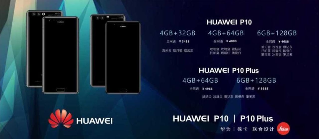 Huawei P10 blir flaggskepp med flaggskeppspris