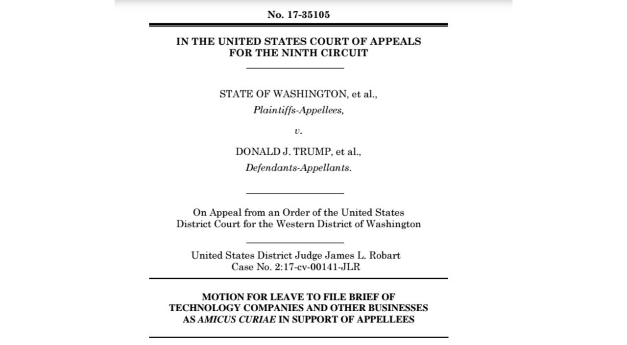 97 techbolag stödjer stämning mot USA:s inreseförbud