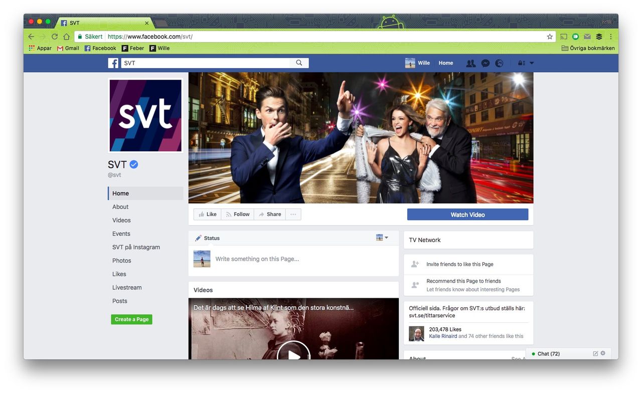 SVT:s närvaro på Facebook snedvrider konkurrensen