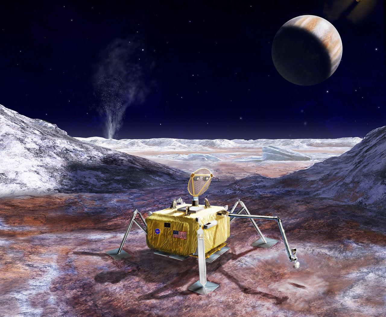 NASA vill skicka rymdfarkost till Europa