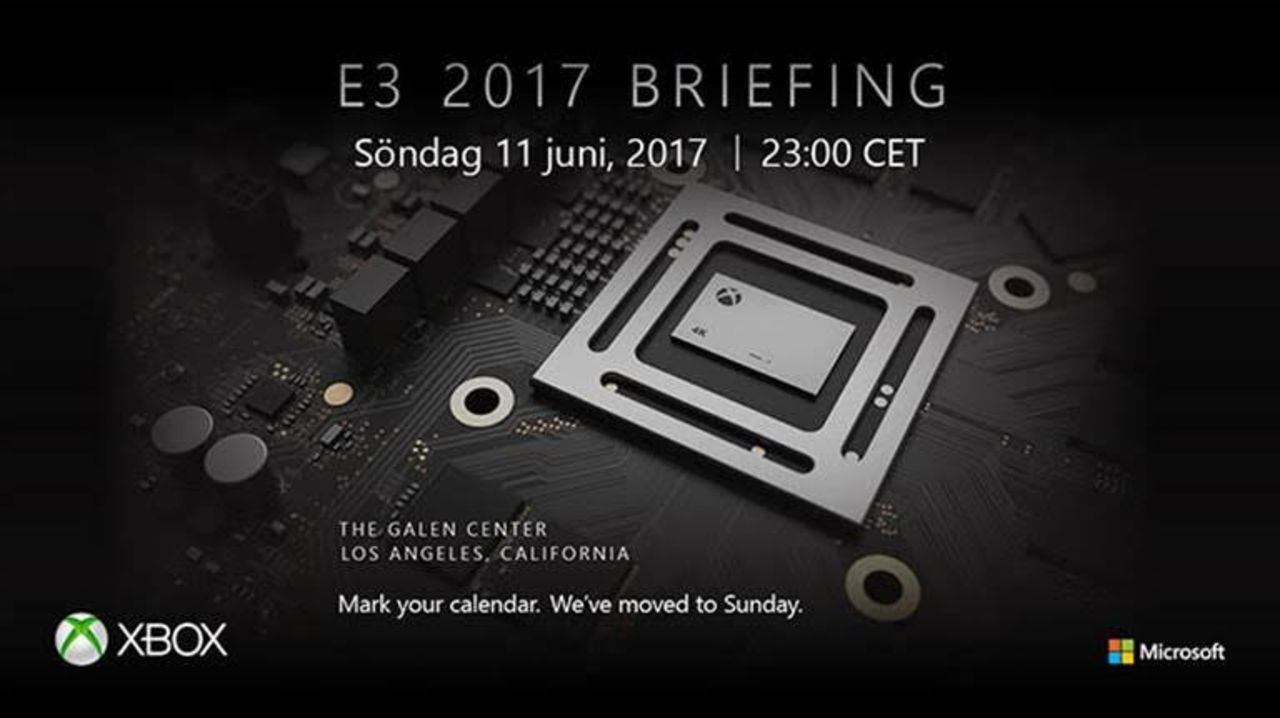 Datum och tid för Microsofts presskonferens på E3 2017