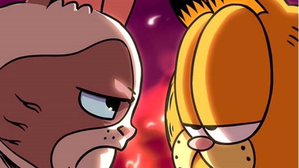 Serietidning med Gustaf och Grumpy Cat på gång