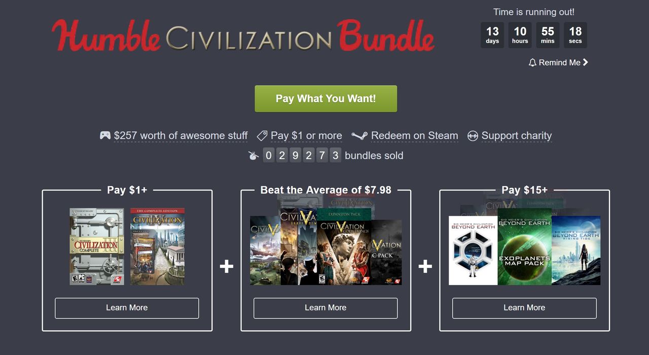 Ny civiliserad Humble Bundle ute nu