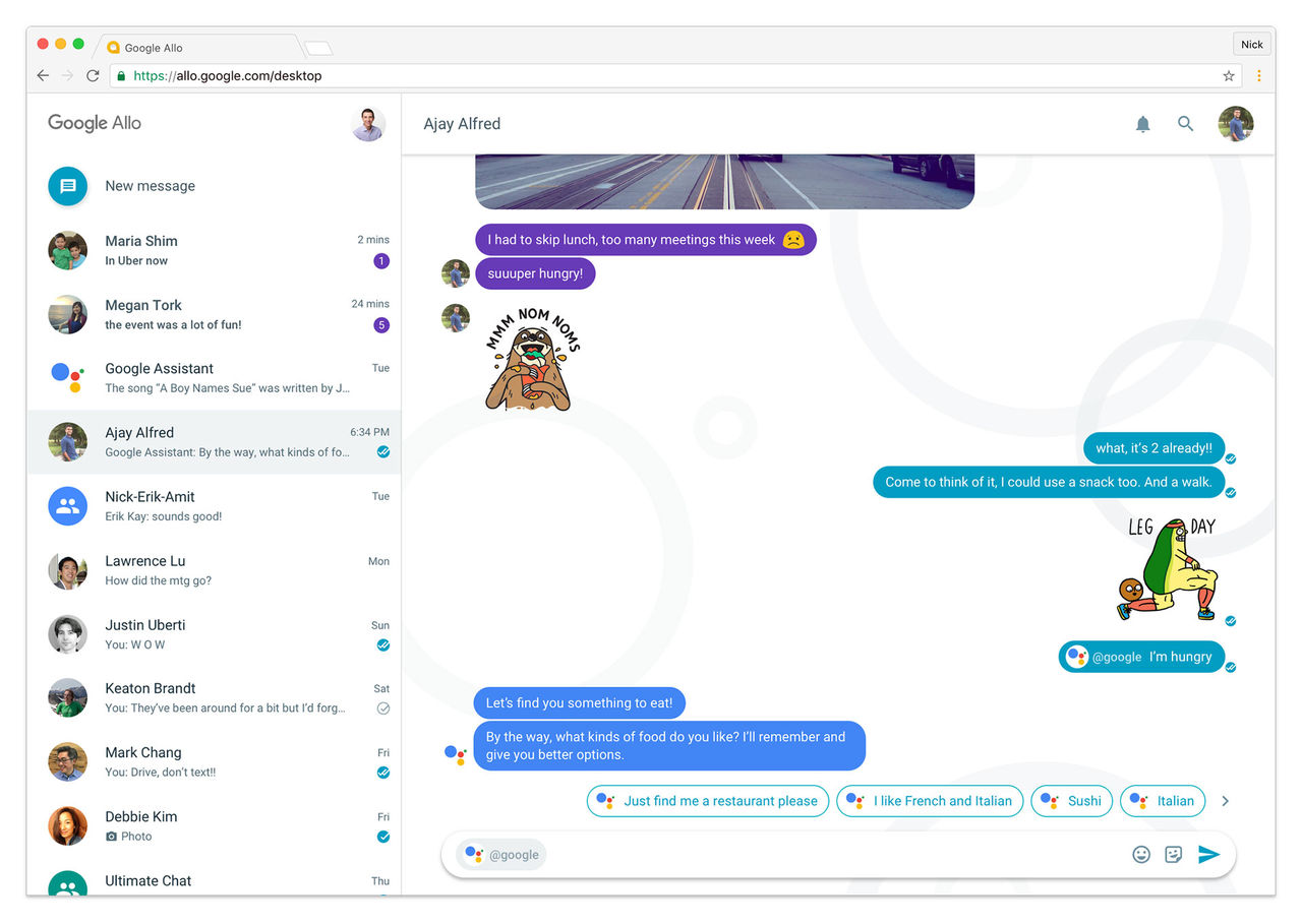 Google Allo på väg till webben
