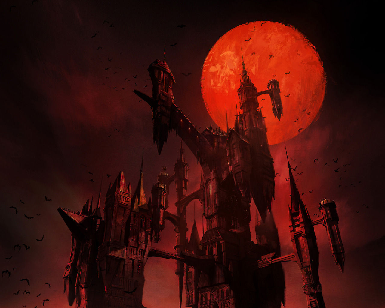 Drakulas slott i fokus på Castlevania-affisch