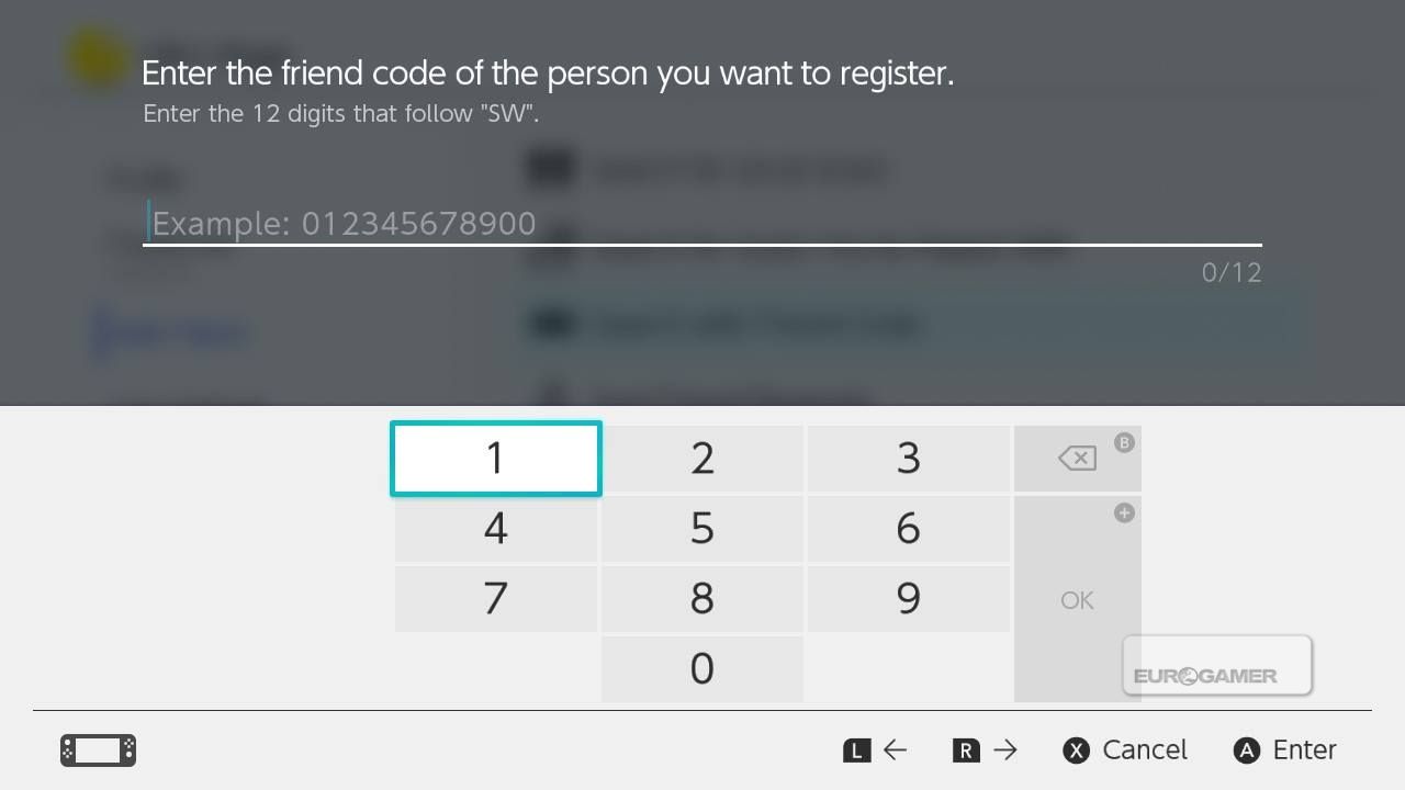 Friend codes återvänder i Switch