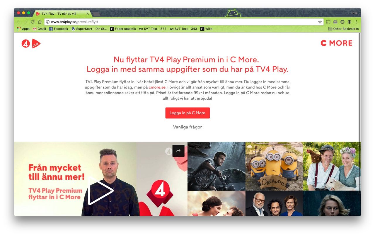 TV4 Play Premium slås ihop med C More
