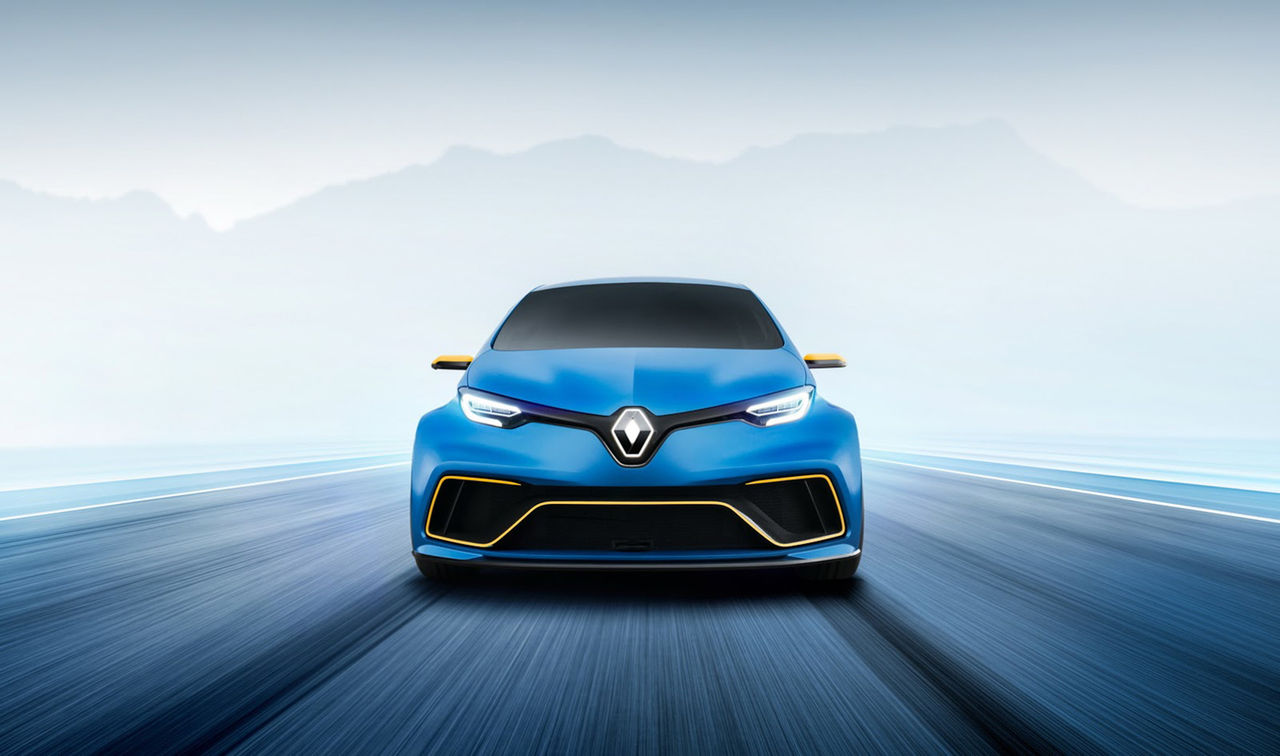 En Renault Zoe med knuff