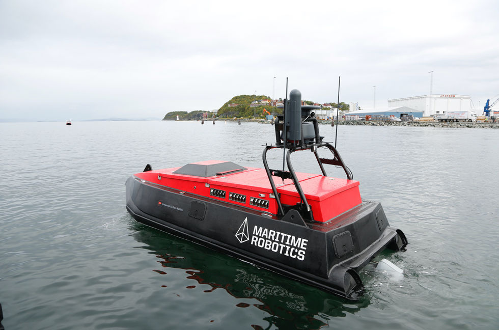 Norge testar drönarbåtar i Trondheims fjord