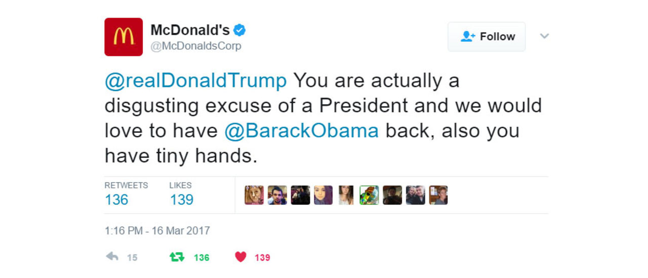 McDonalds twitter-konto hackat