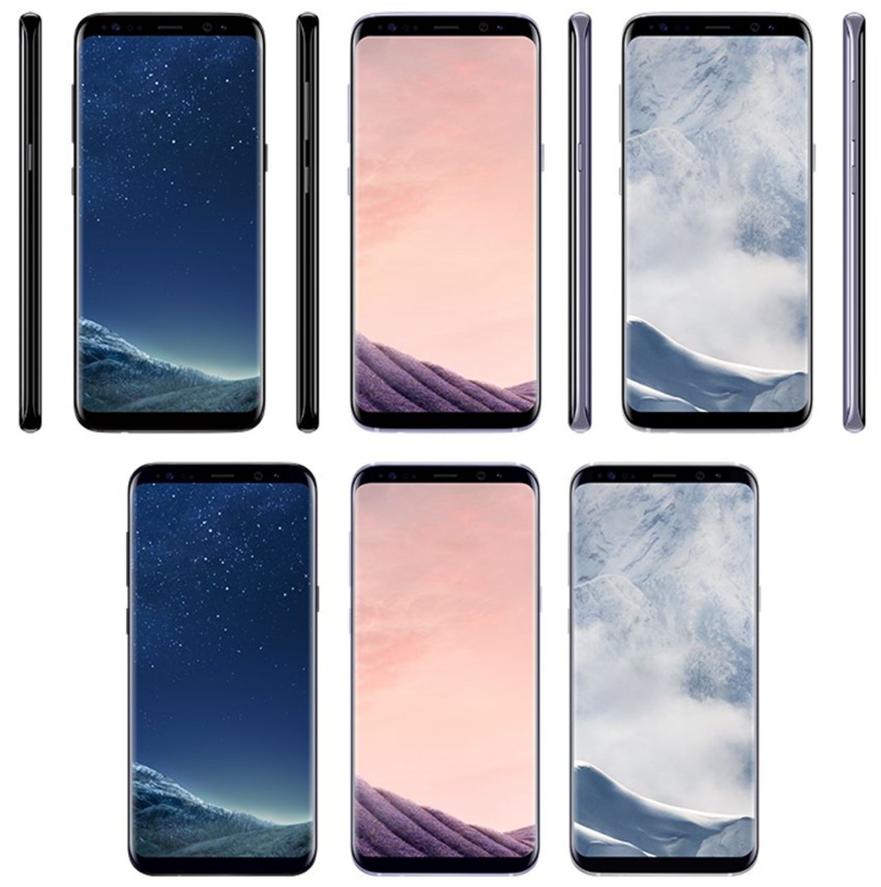 Samsung Galaxy S8 kommer i tre färger