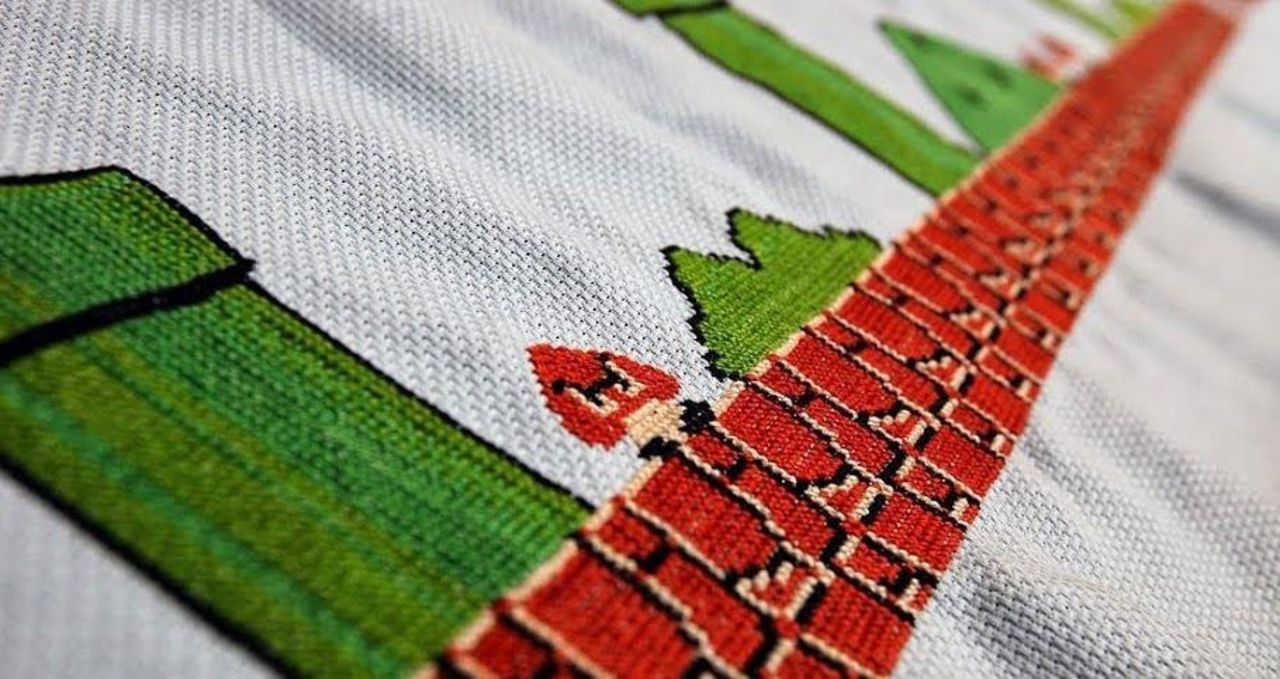 Världens längsta Super Mario-broderi är till salu