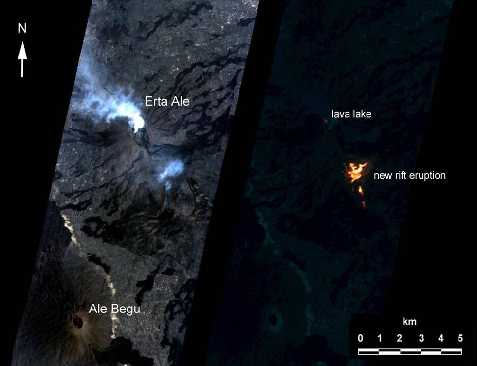 AI bestämde att en NASA-satellit skulle fotografera en vulkan