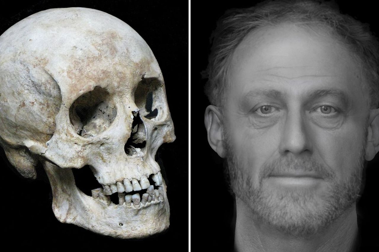 Forskare återskapar en 700 år gammal människas ansikte