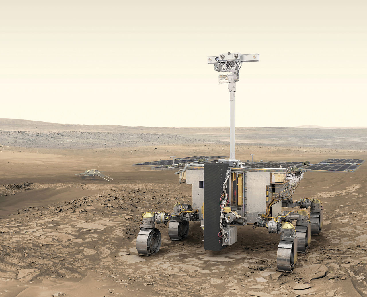 ESA visar upp nya renderingar på ExoMars-farkost
