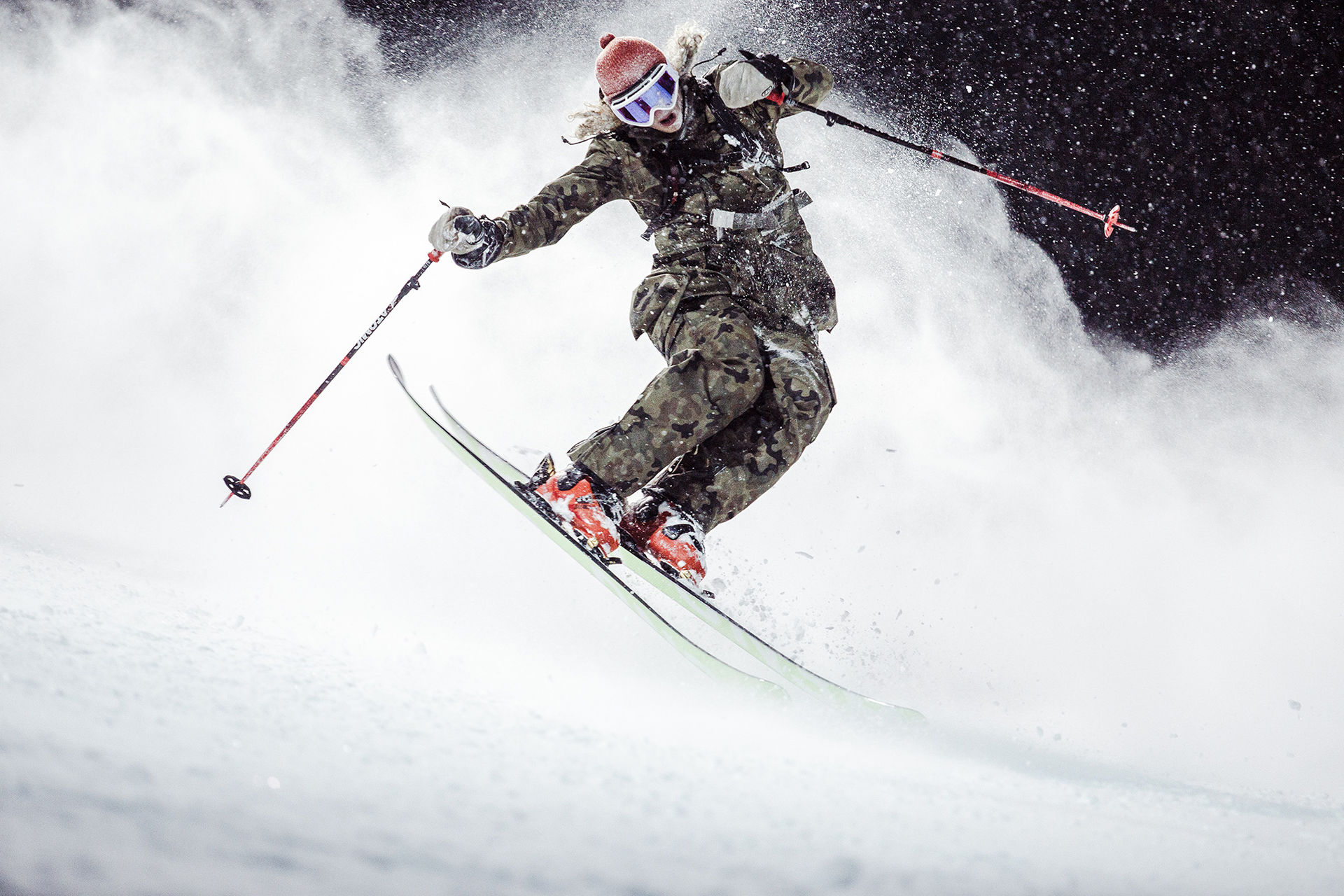 Freeskier i samarbete med Peak Performance