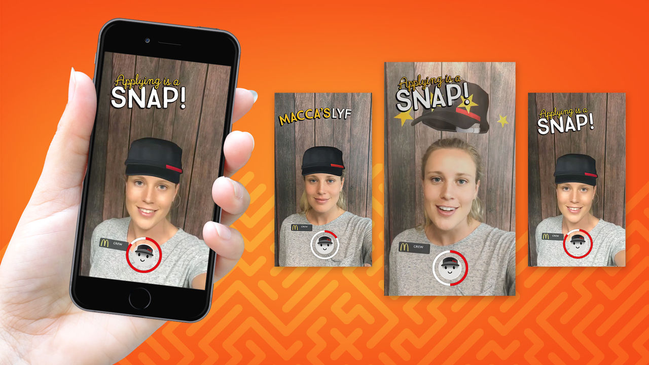 Nu kan man söka jobb på McDonalds via Snapchat