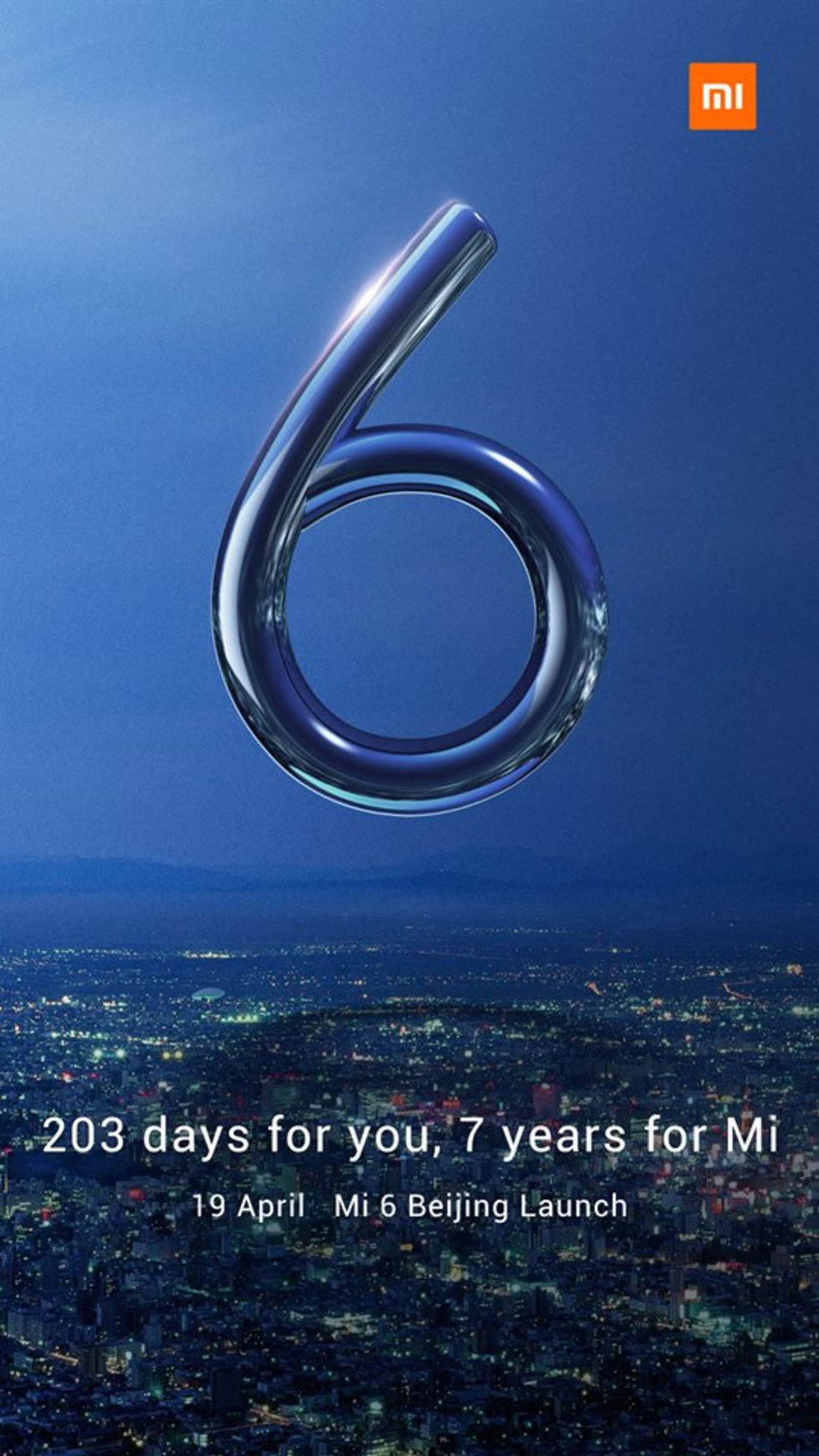 Xiaomi väntas visa upp Mi6 19 april