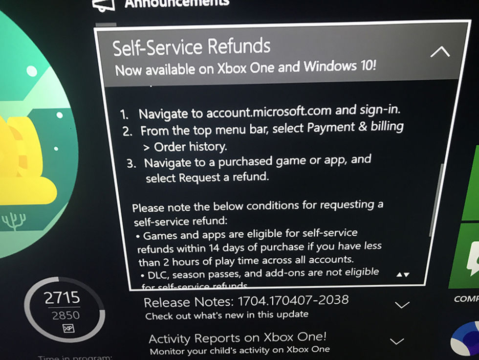 Microsoft kommer erbjuda återbetalning