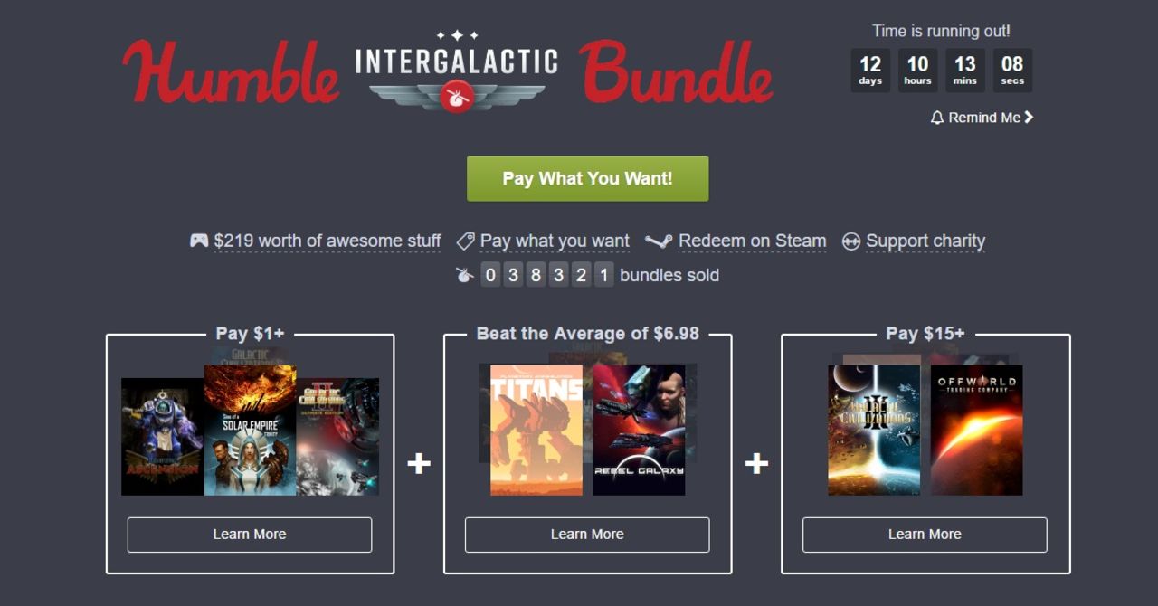 Res ut i galaxerna i nya spelpaketet från Humble Bundle