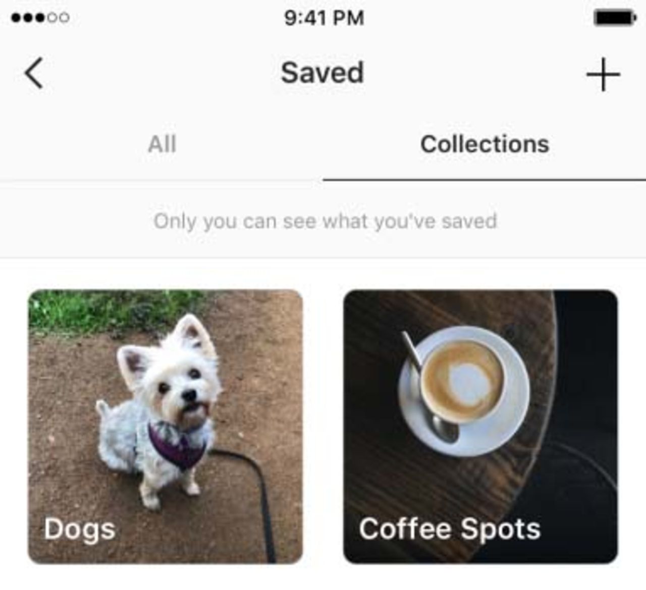Instagram lanserar samlingar för dina sparade bilder