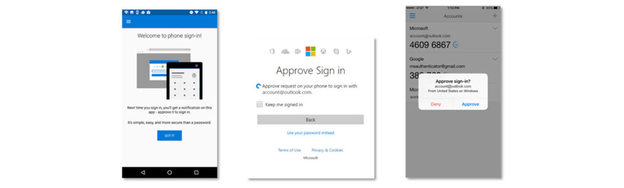 Logga in med telefonen på ditt Microsoft-konto