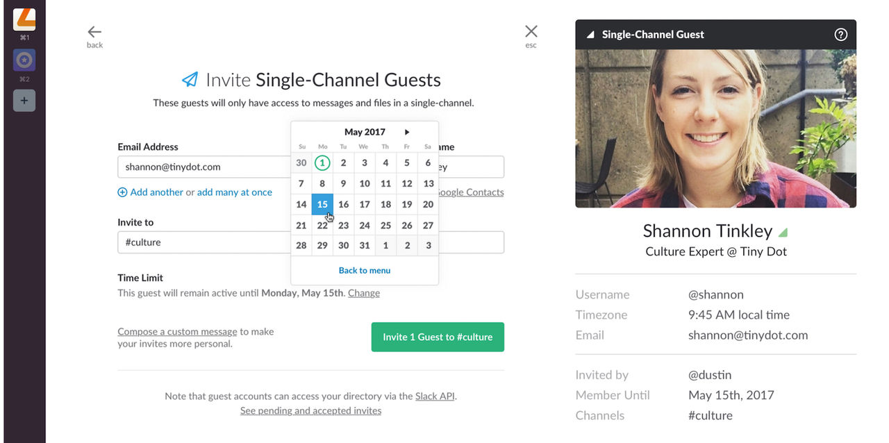 Slack blir bättre på gästkonton