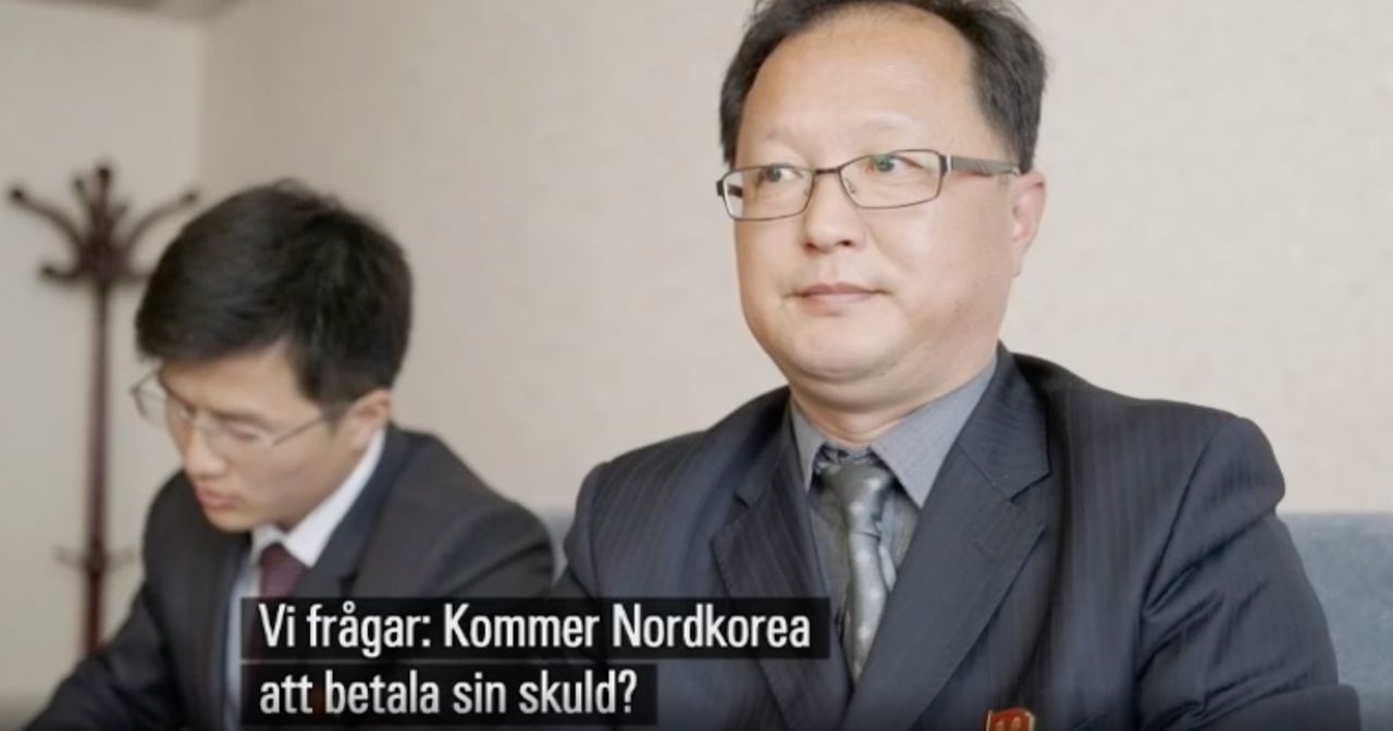 Nordkorea kommenterar skulden till Sverige