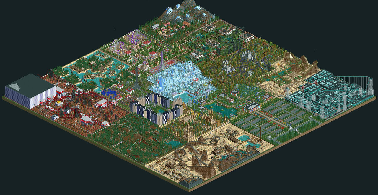 Snubbe byggde nöjesfält under 10 år i Rollercoaster Tycoon 2