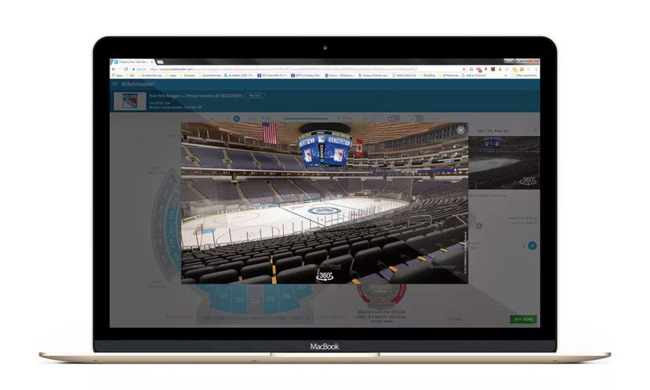 Kolla in din plats på arenan innan du köper biljett