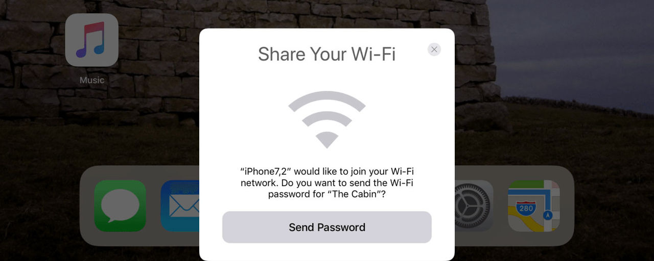 Enkelt att dela sitt wifi med iOS 11