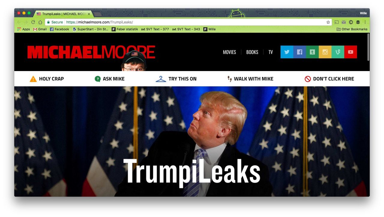 Michael Moore startar TrumpiLeaks