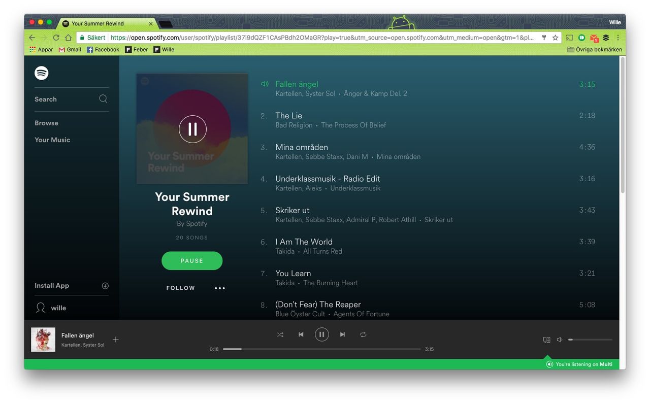 Spotify fixar sommarmusiken