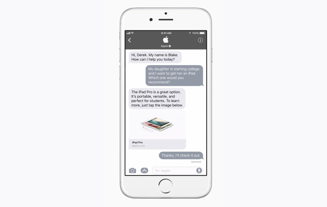 Apple lanserar Business Chat