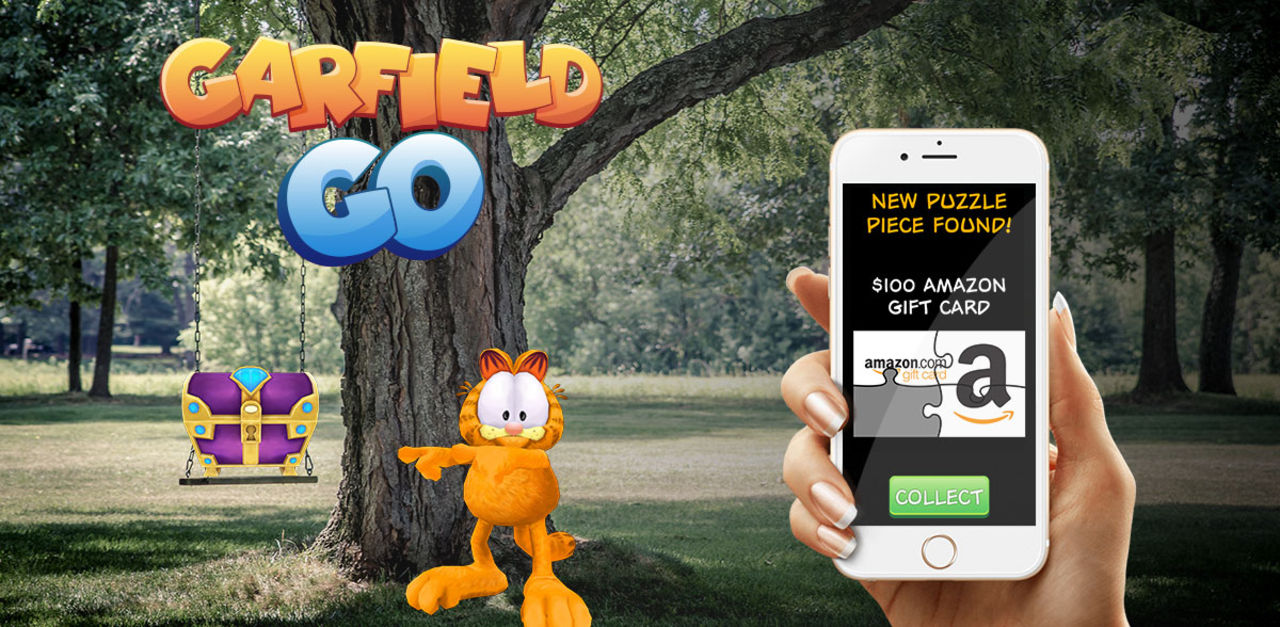 I Garfield GO letar man skatter med katten Gustaf