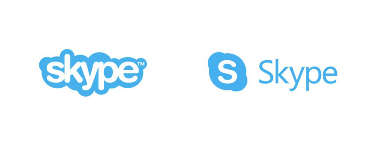 Skype byter logotyp