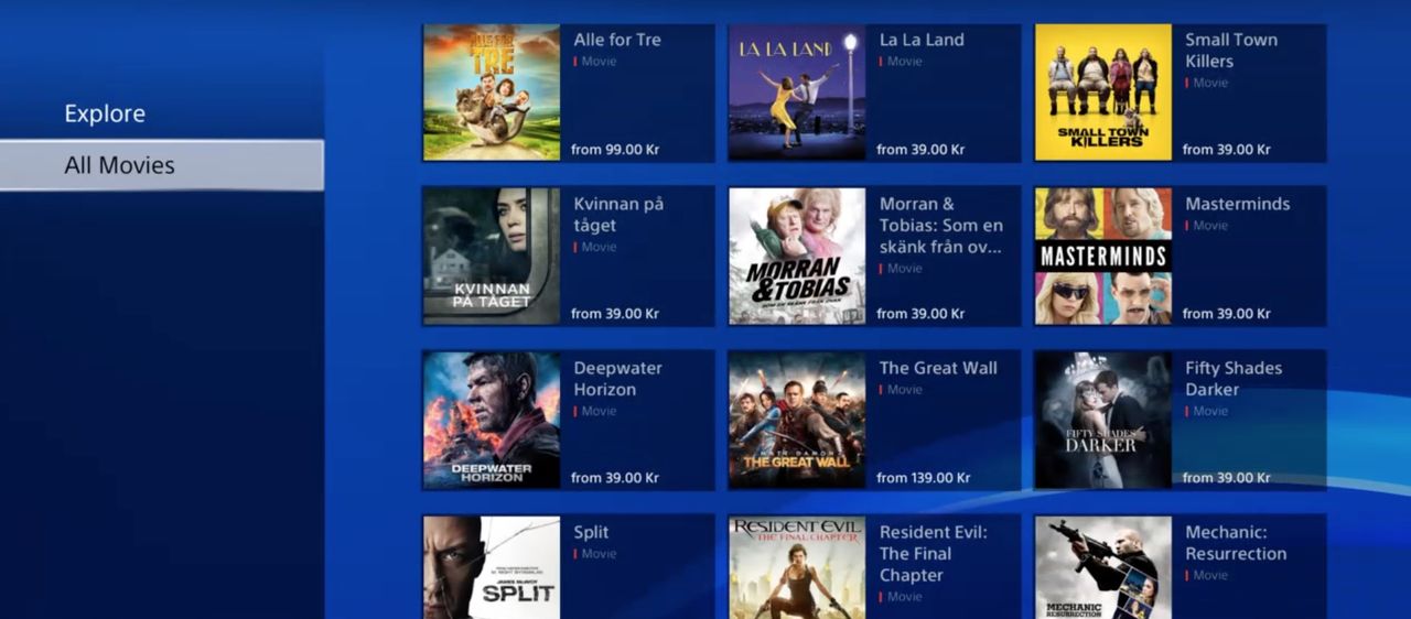 PlayStation öppnar upp sin videobutik i Sverige