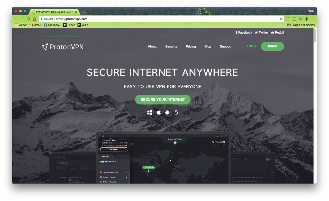 protonmail and vpn package