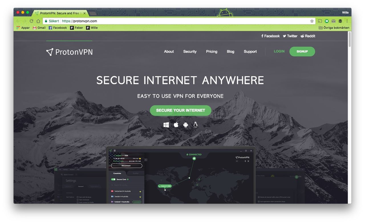 protonmail vpn app