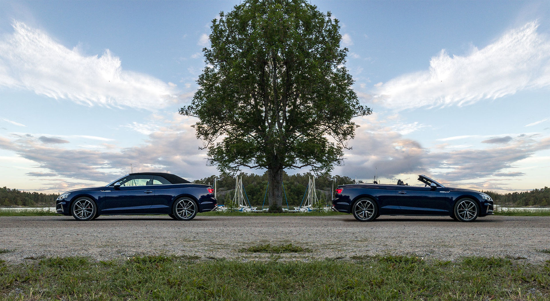 Audi S5 är lika snygg med som utan tak