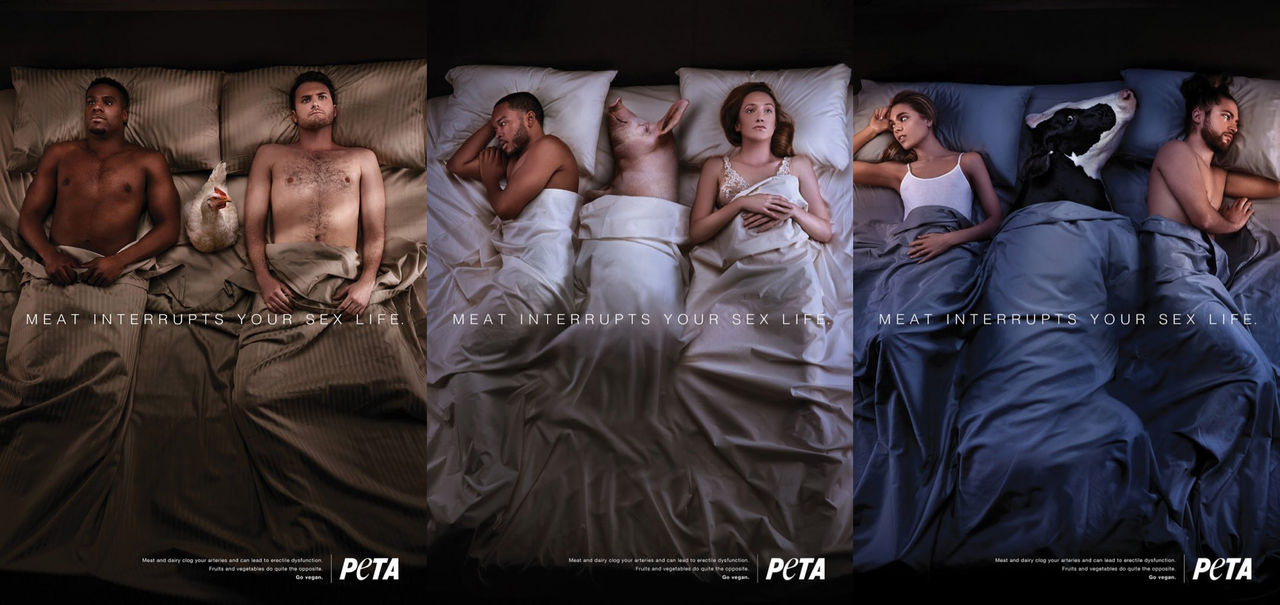 PETA-kampanj säger att kött stör sex