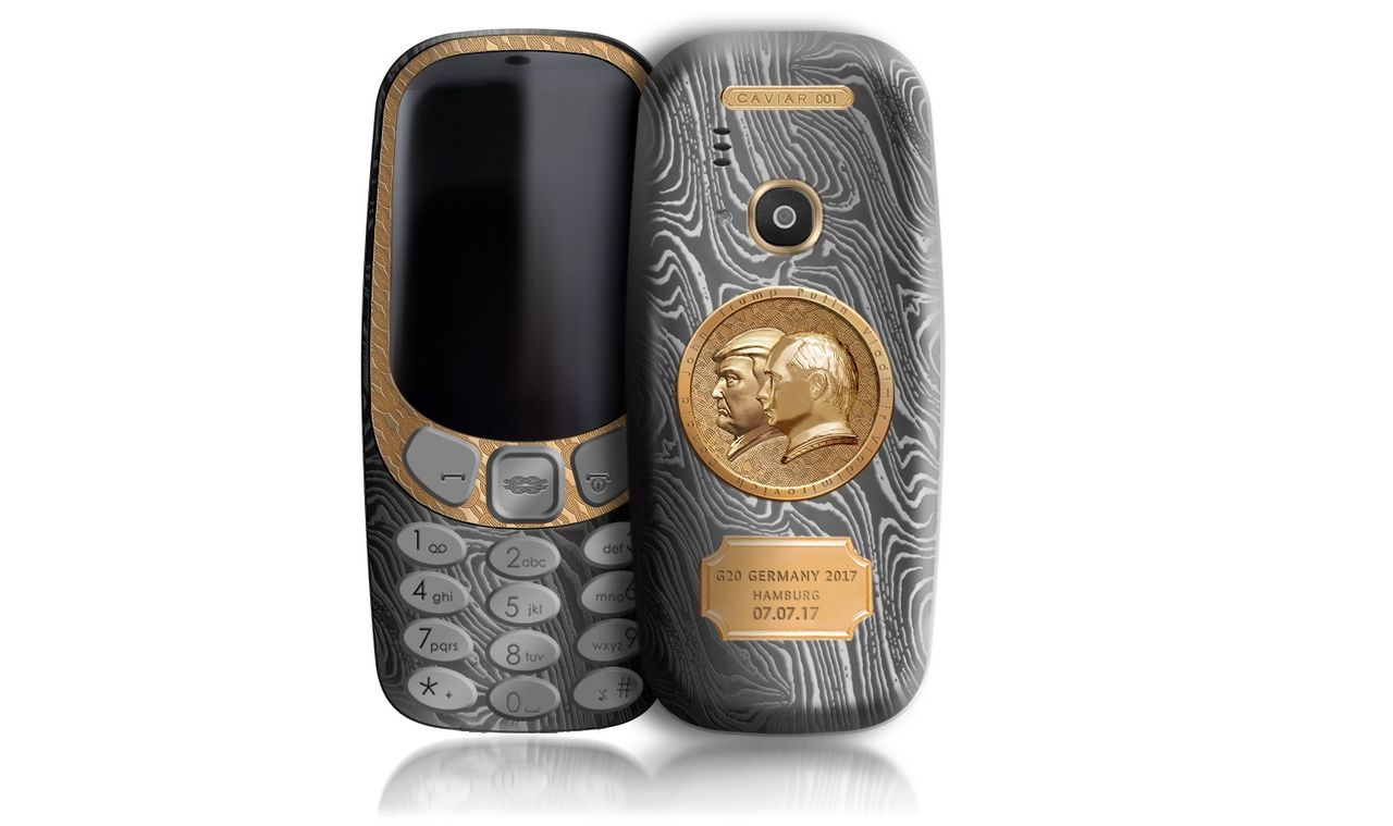 Nu kan du köpa Nokia 3310 med både Trump och Putin