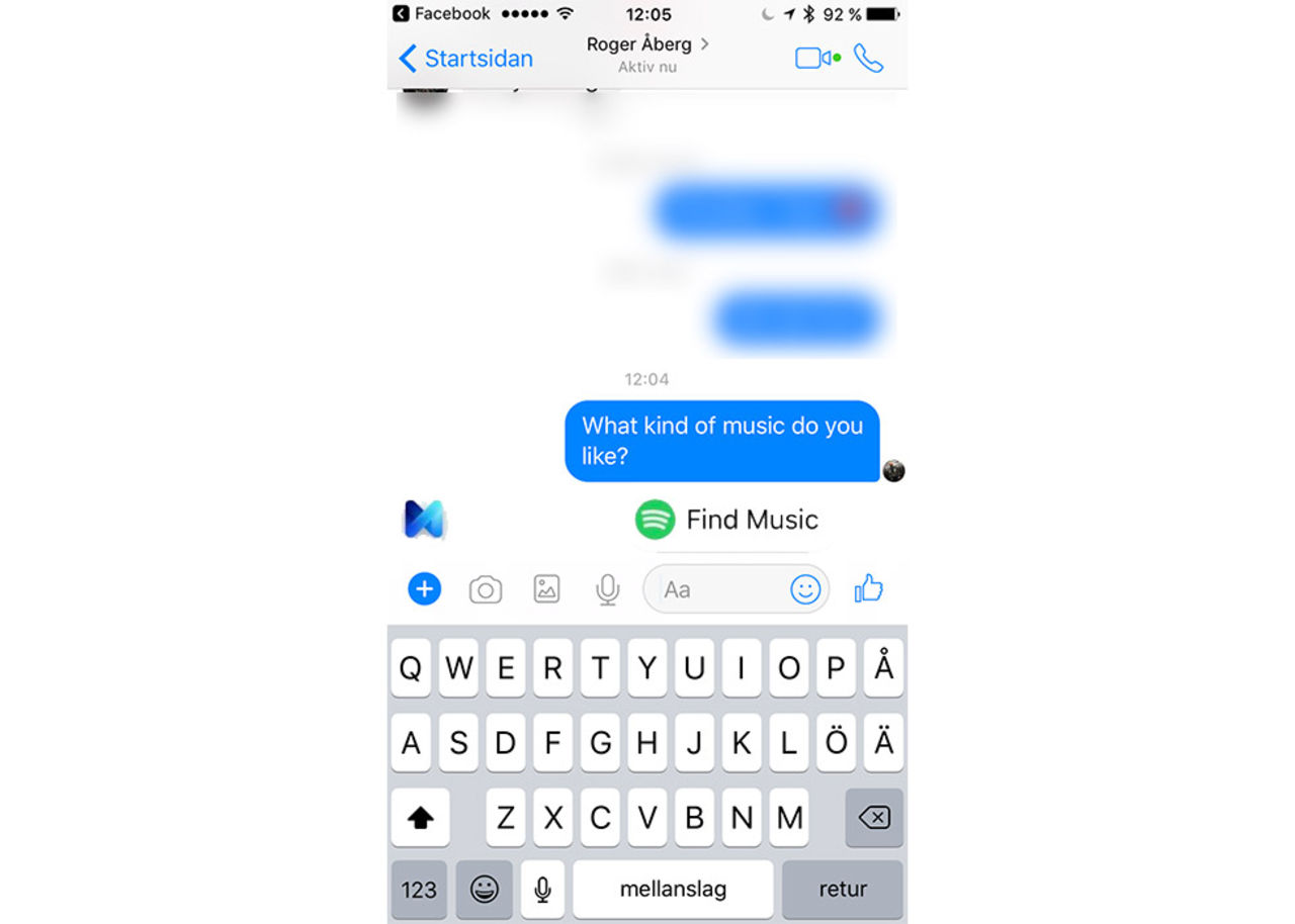 Facebook Messenger får starkare koppling till Spotify