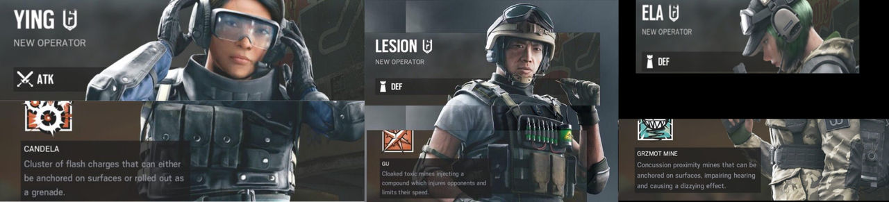Nya karaktärerna för Rainbow Six: Siege läckta