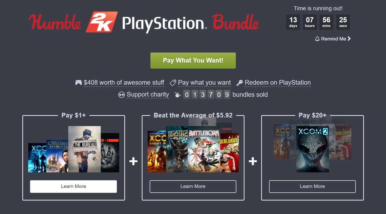 Humble Bundle levererar spelpaket till Playstation