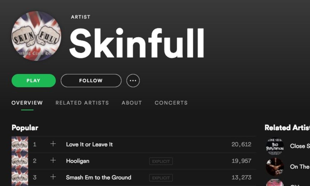 Spotify har börjat radera vitmakt-musik