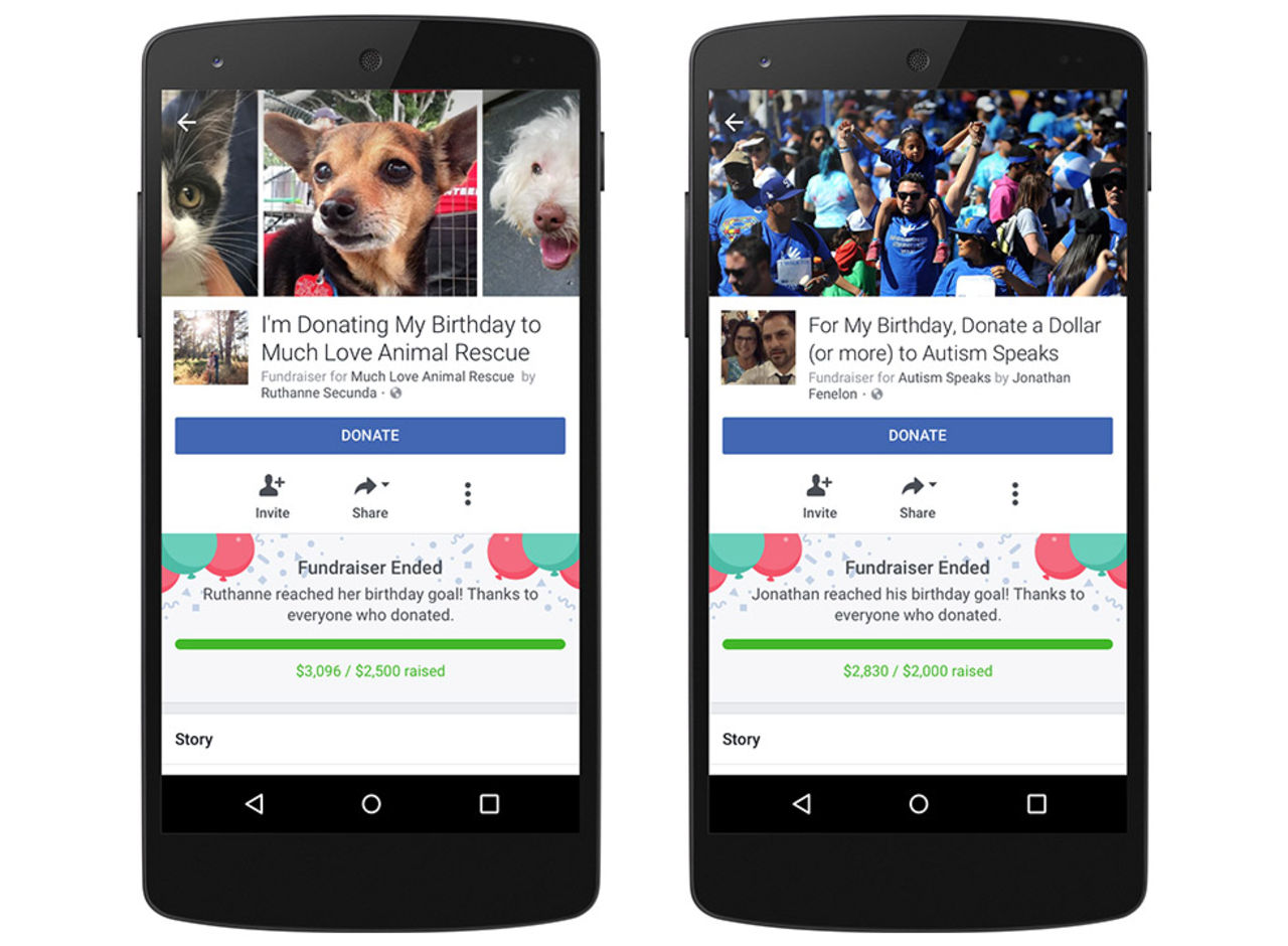 Facebook vill att vi ska donera våra födelsedagar
