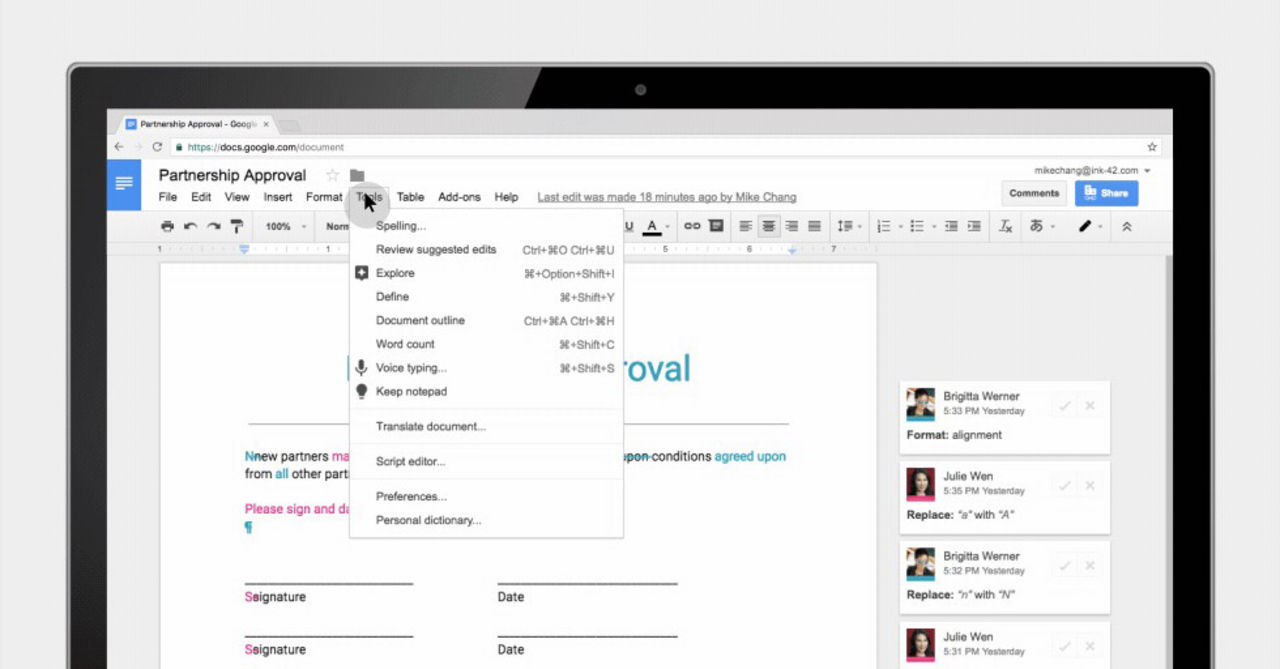 Google uppdaterar Google Docs